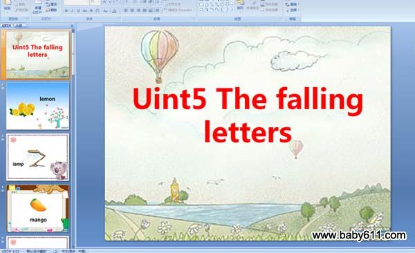 كӢZ(y)unit5 The falling letters PPTn