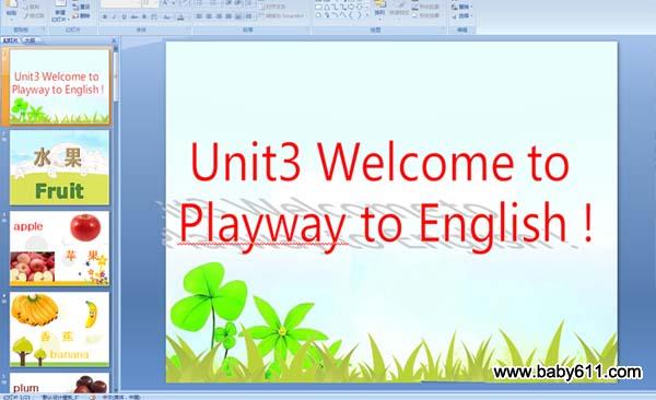 كӢZ(y)Unit3 Welcome to playway to English