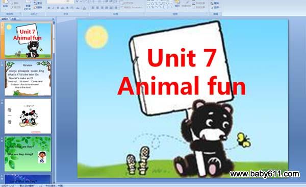 كӢZ(y)A(y)伉(j):unit7 Animal fun PPTn