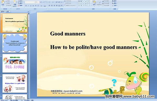 ׃@ӢZnGood manners How to be polite/have good manners