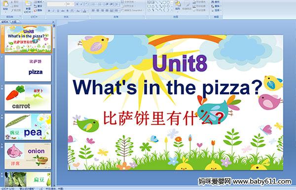 كӢZA(y)伉Unit8 Whats in the pizzaPPTn